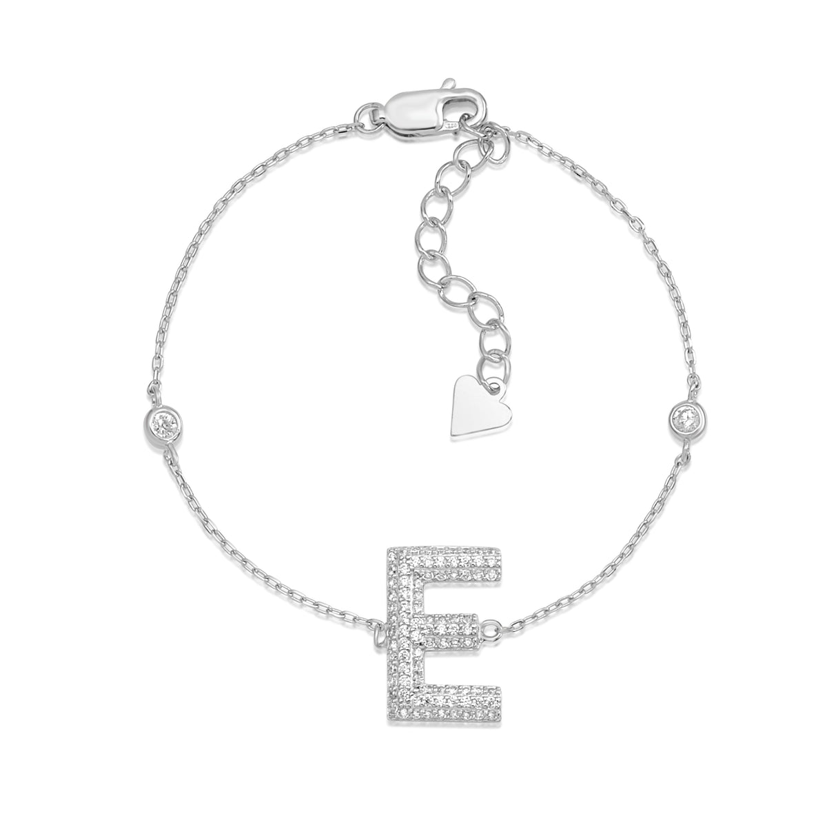 Initial Bracelet in Sterling Silver