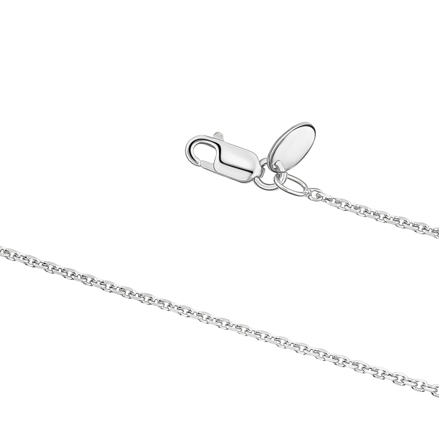 Sterling Silver Rose Gold Yellow Gold Plated Cable Chain Italy 22"