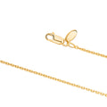 Sterling Silver Rose Gold Yellow Gold Plated Cable Chain Italy 22"