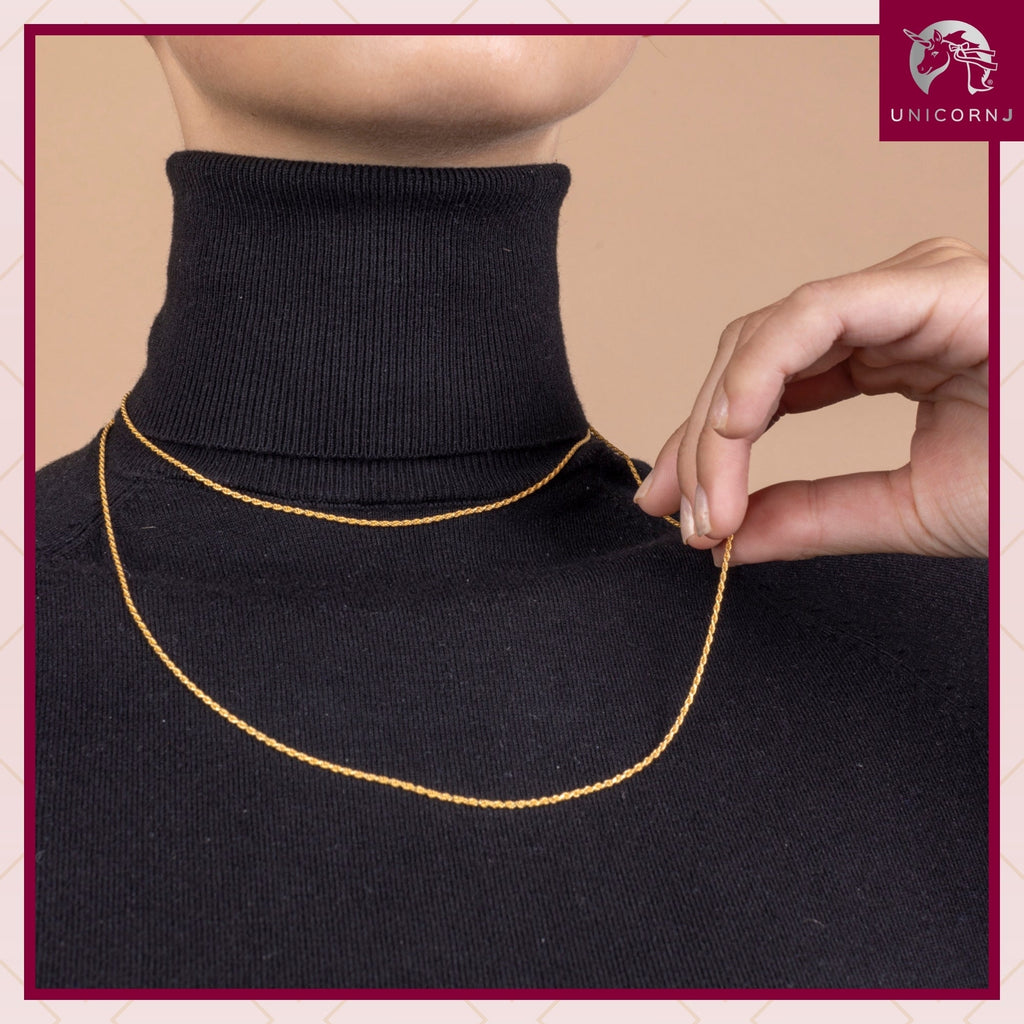 Sterling Silver Rose Gold Yellow Gold Plated French Rope Chain Italy 33.5"