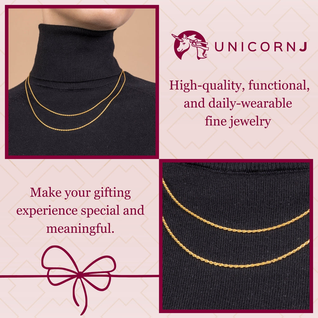 Sterling Silver Rose Gold Yellow Gold Plated French Rope Chain Italy 33.5"