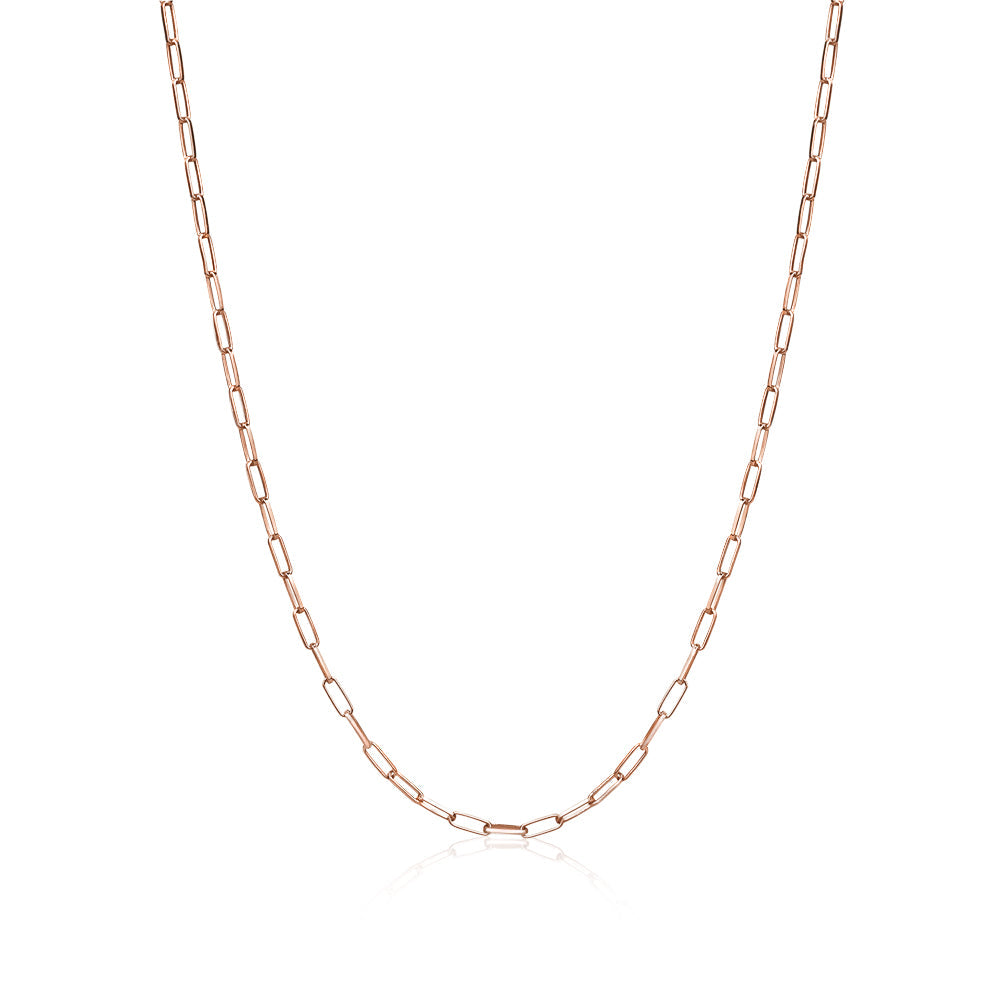 Paperclip Chain Sterling Silver for Women and Girls Made in Italy