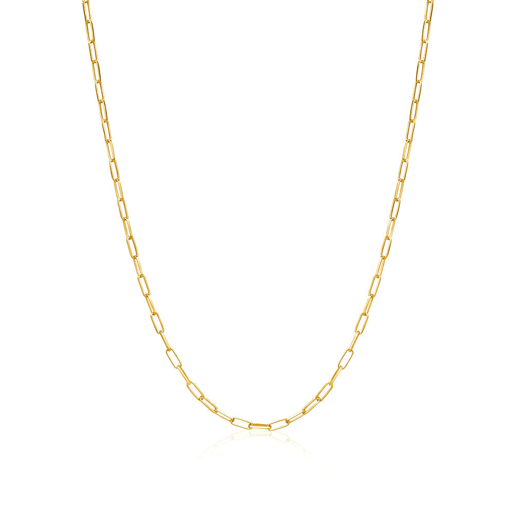 Paperclip Chain Sterling Silver for Women and Girls Made in Italy