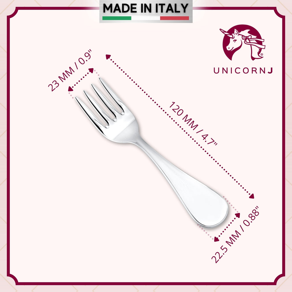 Sterling Silver Baby Fork Personalized Engravable Keepsake | Plain Modern Design
