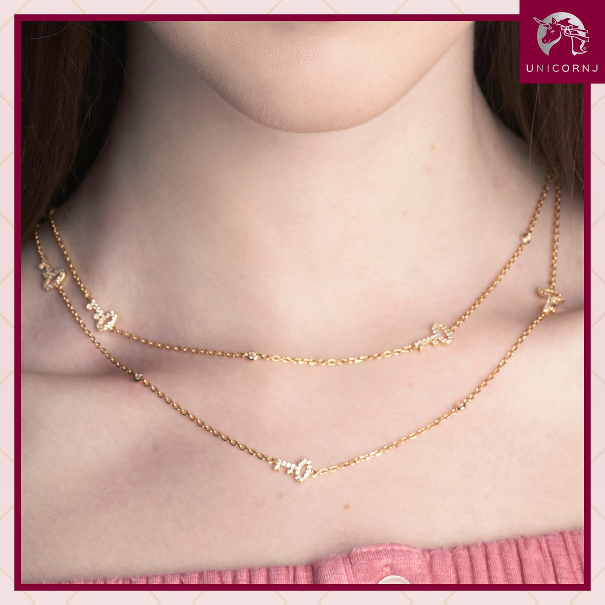 Very Long Necklace Pendant Sterling Silver 925 Gold Plated with Keys Simulated Diamonds 35"