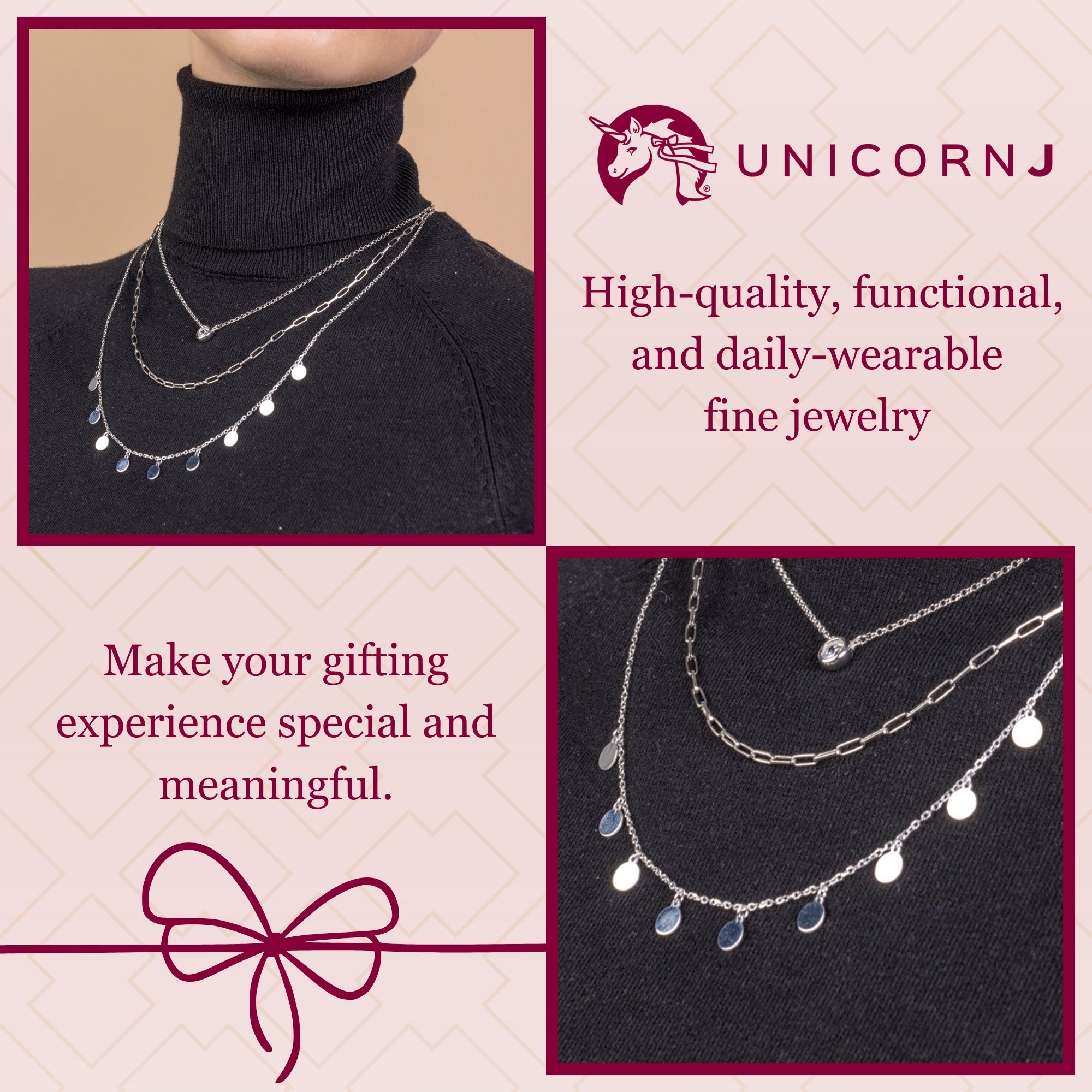 Sterling Silver Multiple Mini Discs Necklace flat Cable Chain 20"