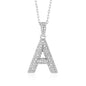 Initial Necklace in Sterling Silver