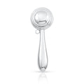 UNICORNJ Sterling Silver Keepsake Baby Rattle Victorian Style Round Personalized with Engraved Initials or Name | Complete with Gift Box | Gift for Baby | Made in Italy