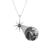 Custom Photo Necklace Flower Pendant Personalized Projection Jewelry