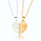 2Pcs Magnetic Heart Couple Necklace For Women Valentine's Day Chain