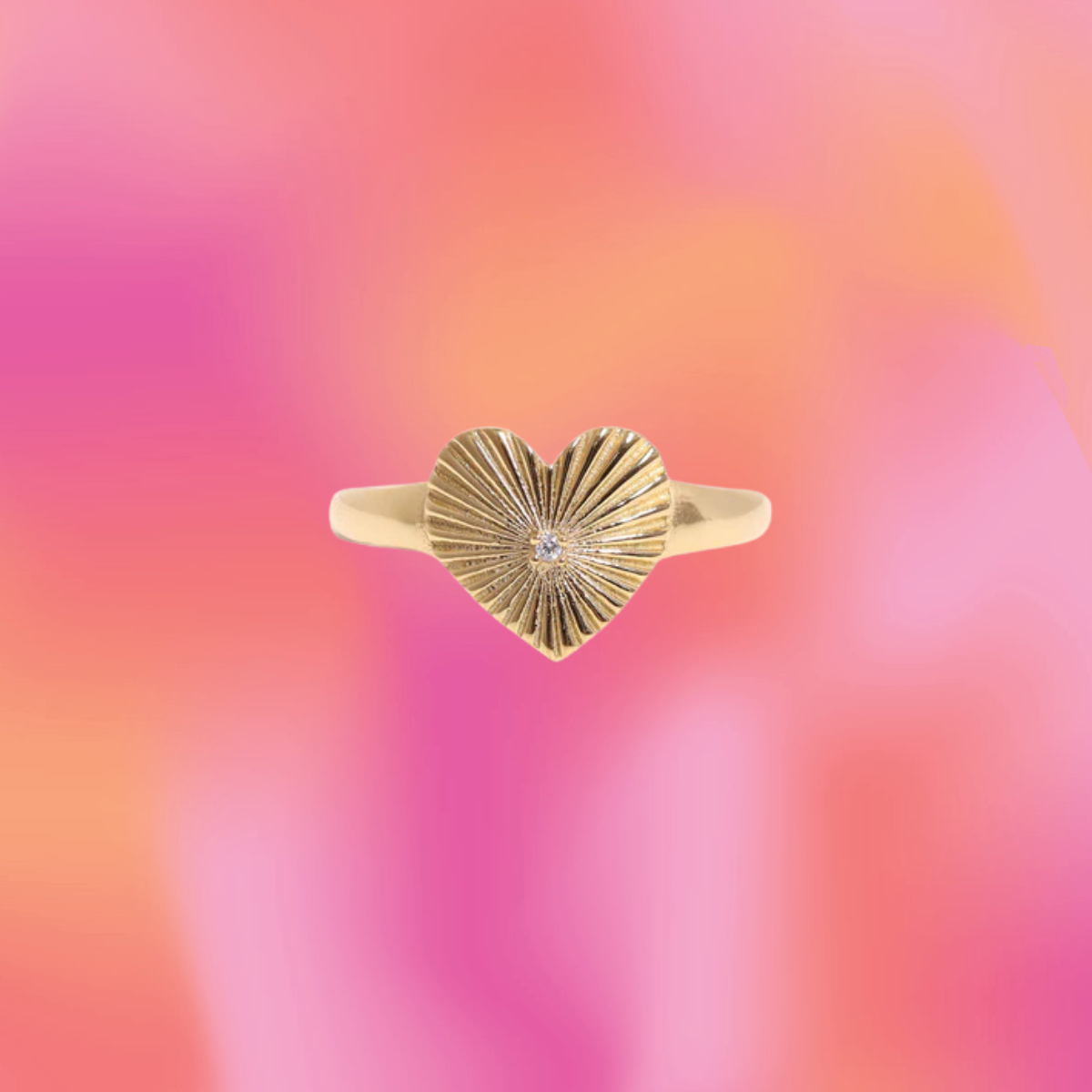 Starburst Heart Ring