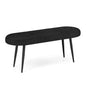 47 Inch Upholstered Entryway Bench with Heavy-duty Metal Frame