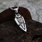 Viking Odin's Spear Gunnier Titanium Steel Personalized Double Sided Rune Pendant