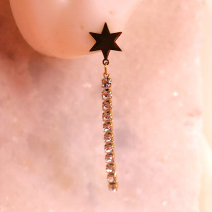 Dramatic Stardust Titanium Earrings