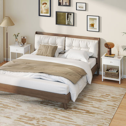 Wooden Storage Shelf with Drawer for Bedroom and Living Room