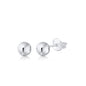 10K Yellow White Rose Gold Polished Stud Ball Earrings 5mm