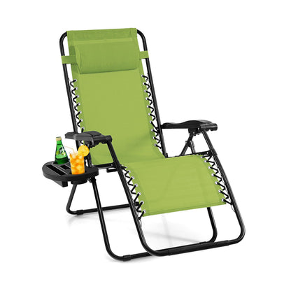 Outdoor Folding Zero Gravity Reclining Lounge Chair