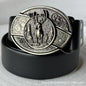 Smooth Buckle For Self-defense Trendy Punk-style Belt Buckle With A Distinctive Look