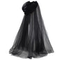 Halloween Ghost Hooded Cloak Death Witch Mesh Cloak Ball Performance Costume