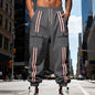 Outdoor Sports Trend Workwear Webbing Retro Loose-fit Sweatpants