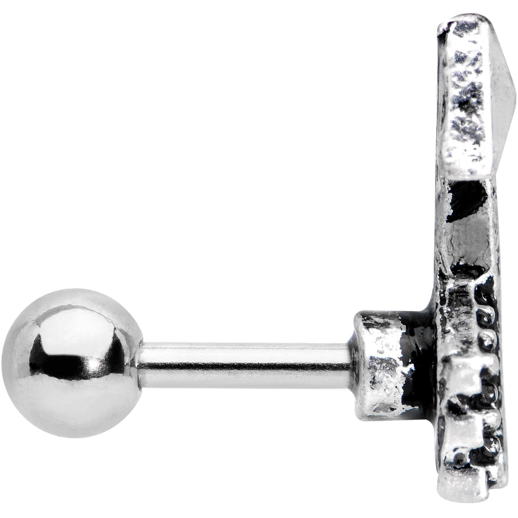 16G 1/4 Straight Arrow Cartilage Tragus Earring