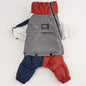 Pet Winter Color Matching Cotton-padded Clothes Dog Medium Large Dog Warm And Comfortable