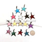 Enamel Colorful Star Charms, Enamel Oil drop Star Pendant, F593S