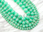 6mm/8mm/10mm/12mm Chrysoprase Jade inlaid with rhinestone,Green Color Beads, Smooth Jade Round Beads, SKU#X1C