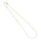 Gold Flat Oval Link Chain Necklace, Sku#LD591c