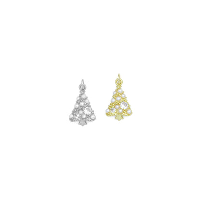White Pearl Trees Charm Pendant,Sku#A483