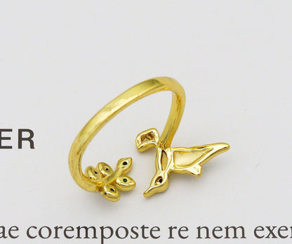 CZ Bird Adjustable Ring, Sku#LD236