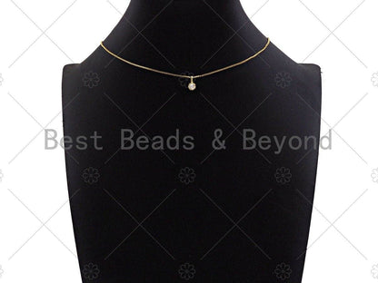 Big Clear CZ Micro Pave Diamond Shape Pendant/Charm,Diamond Cubic Zirconia Charm, Cute Necklace Bracelet Charm Pendant,5x10mm,Sku#L445