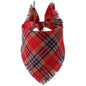 Plaid Tassel Triangle Scarf Pet Dog Pet
