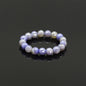Mystic Blue Banded Agate Stretchy Bracelet, 8mm/10mm/12mm, SKU#EF402
