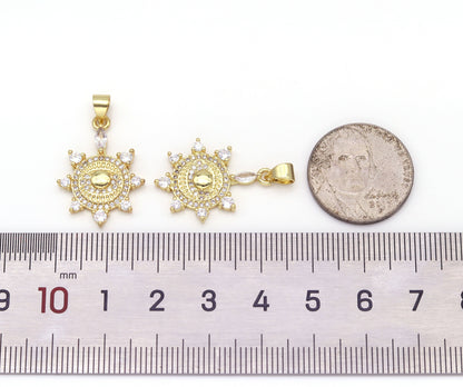 Gold Spike Eye Charm, LK541