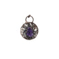 Natural Amethyst Copper Wired Flower Pendant, sku# YT45