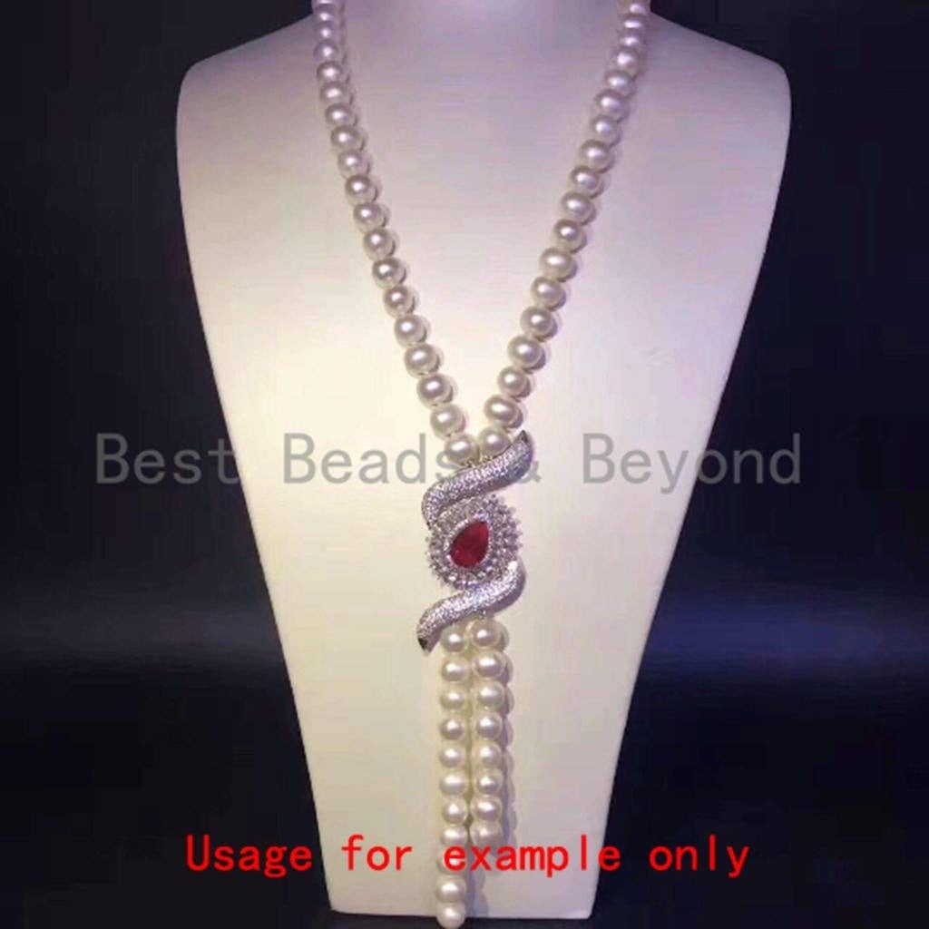CZ Micro Pave Teardrop Stone Pendant, sku#L152