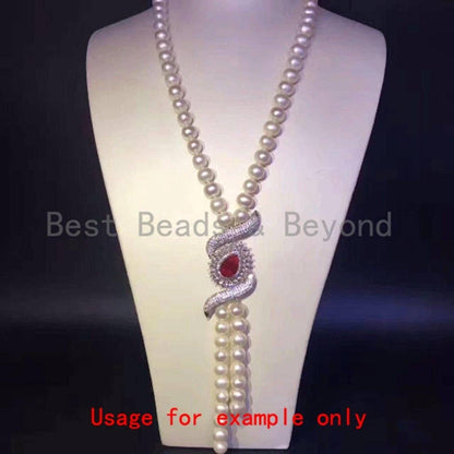CZ Micro Pave Teardrop Stone Pendant, sku#L152
