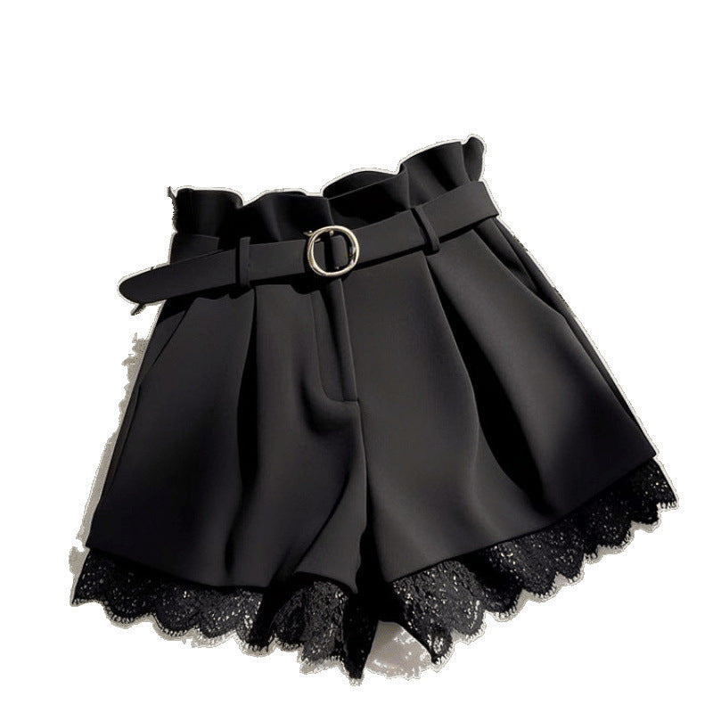 High-waisted Casual Shorts Cropped Pants For Petite Women