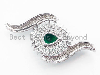 CZ Micro Pave Teardrop Stone Pendant, sku#L152