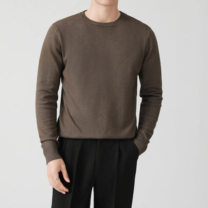 Thickened Knitted Crew-neck Sweater