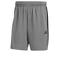 adidas Mens Train Essentials Piqué 3-Stripes Shorts Grey/Black