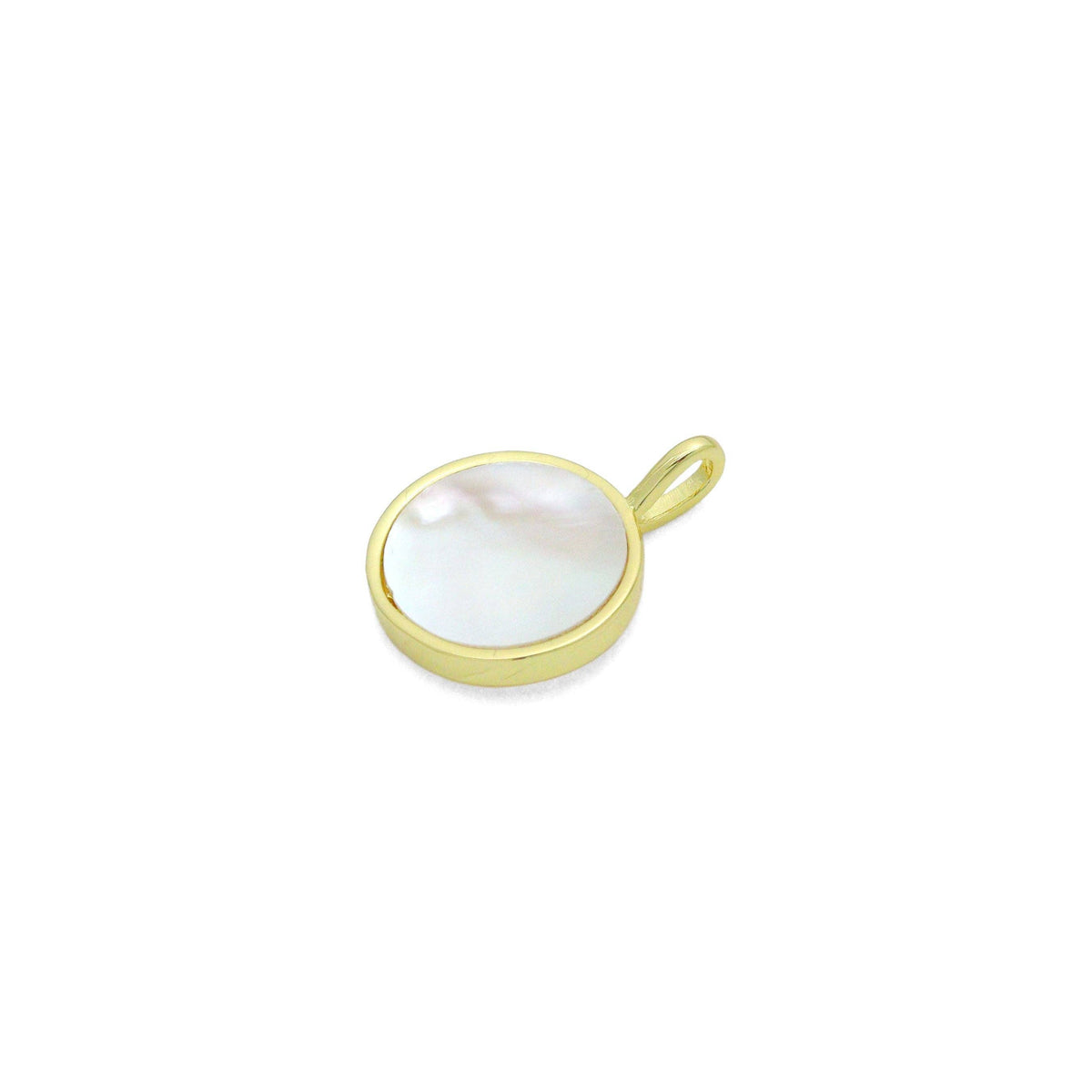 CZ North Star Moon Sun Mop Coin Charm Pendant, Sku#LK1154