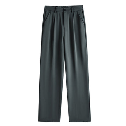 Mens Fashionable Straight-Leg Loose Casual Pants