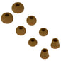 Silicone Replacement Earbud Tips Eartips Earbuds Eargels Compatible with Powerbeats 1/2/3 Wireless Beats by Dre Headphones4 Pairs Earbud Cap(Brown)
