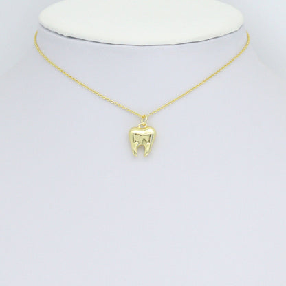 Slippy Gold Tooth Teeth Shape Charm Pendant,Sku#LD718
