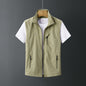 Men's Outdoor Casual Rabbit Fur Vest Waistcoat Coat