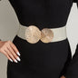 Female Ornament Overcoat With Dress Belt Waist-tight