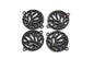 Black CZ flower Connector charm, sku#A92