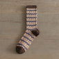 Double-Needle Dual-Channel Sweat-Absorbing Breathable Wireless Top Preppy-Style Mid-Calf Women's Socks